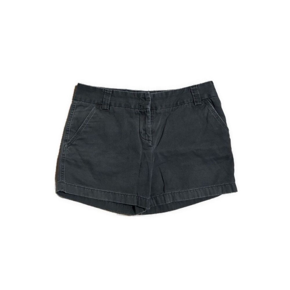 J Crew Women’s Solid Dark Blue City Fit Mid Rise Shorts 6 Small